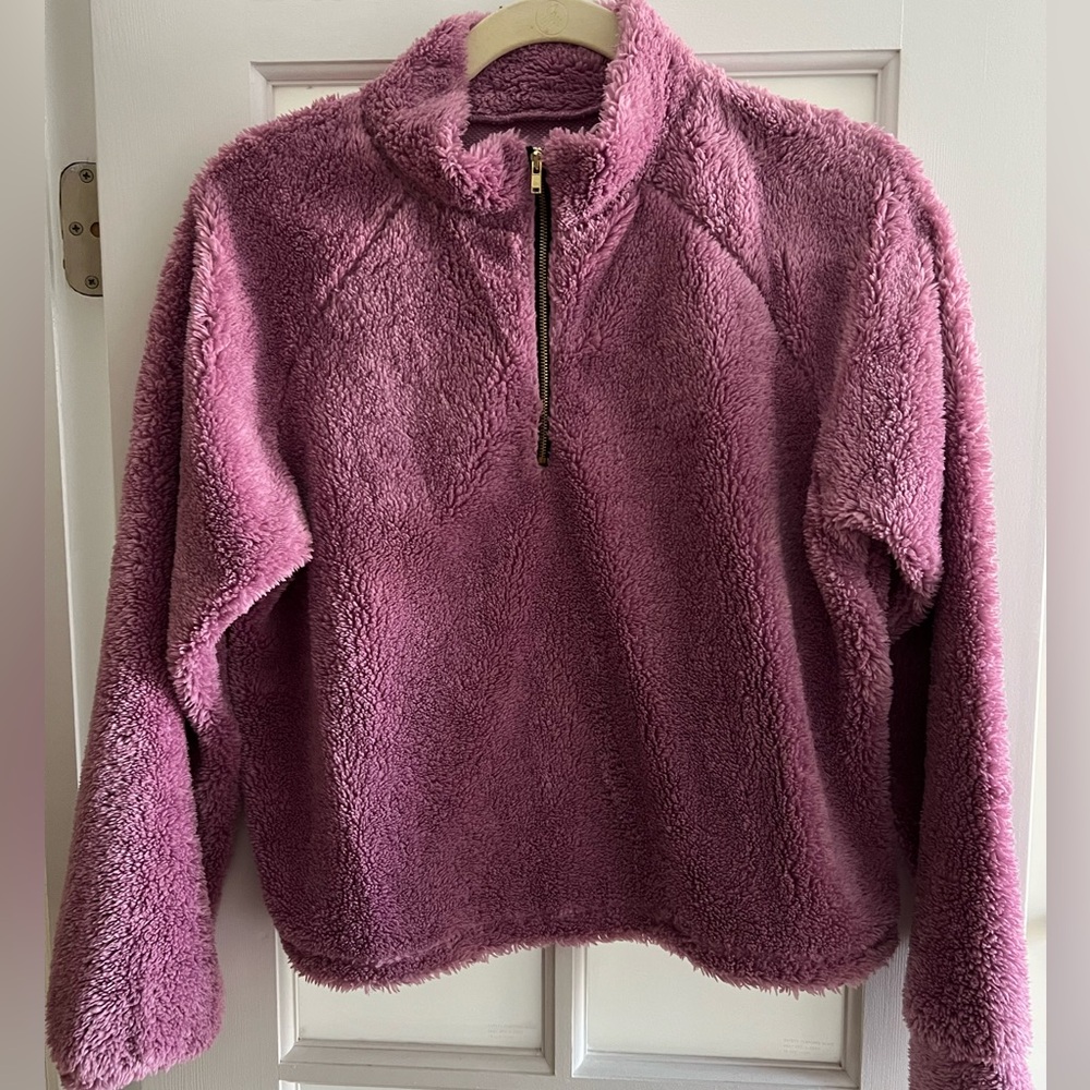 YEAR OF OURS Purple Plush Zip Up